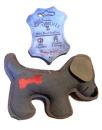 Beige Doggy Doodle Leder Spielzeug kauen, bringen, zerren